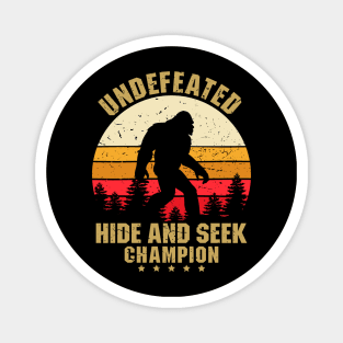 Vintage Undefeated Hide And Seek Champion Shirt Bigfoot 2 Magnet